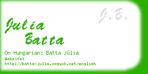 julia batta business card