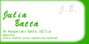 julia batta business card